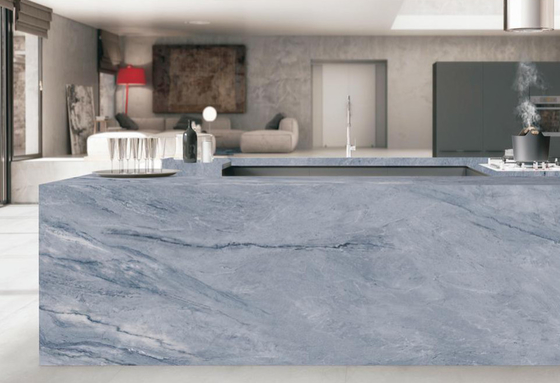 Màu xám 160x320cm Slabs đá Sintered cho phòng khách