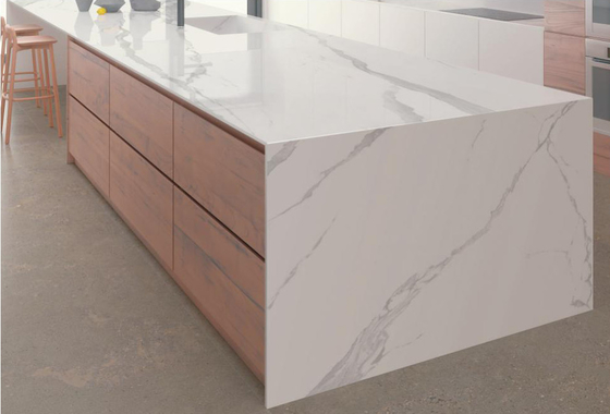 Đá lửa 80x260cm Slabs đá Sintered Cloud White Background Bức tường bếp Bàn ghế cao cấp 12mm