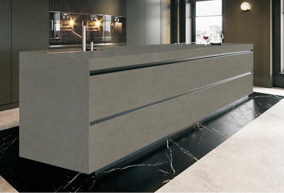 Tòa nhà văn phòng thanh lịch sàn đá Sintered Slab mây màu xám không trượt