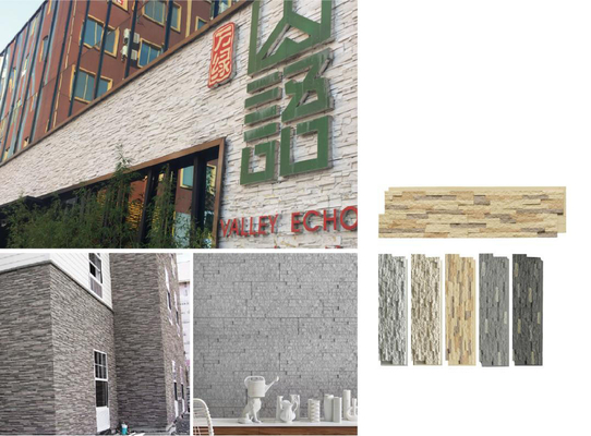 Granite Xám 1160x300x30mm Đá văn hóa gạch polyurethane bên ngoài tường trang trí bảng xây dựng