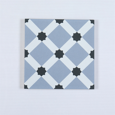 Blue wear-resistant 200x200mm trang trí tường gạch cho phòng khách và bền gạch gạch gạch gạch cho phòng ngủ