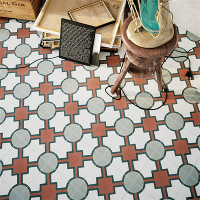 Encaustic 200x200mm sàn gạch gạch gạch cho phòng tắm và chống vi khuẩn trang trí tường gạch cho văn phòng