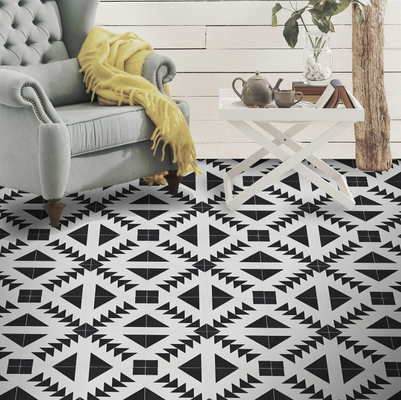 Màu đen và trắng AAA chống trầy xước 200x200mm sàn gạch gạch gạch gạch cho phòng khách và phòng tắm