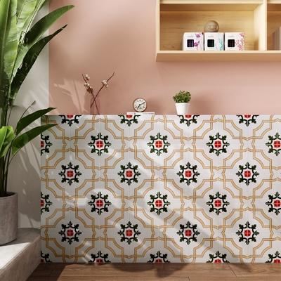 Màu vàng nhạt Và xanh lá cây 200x200mm Đường gạch thạch cao và gạch lửa gạch gạch gạch gạch gạch gạch gạch gạch cho phòng tắm và phòng khách