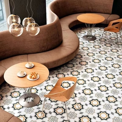 Lớp gạch sàn nội thất cho phòng tắm và 200x200mm Beige và nâu gạch gạch gạch gốm cho phòng ngủ