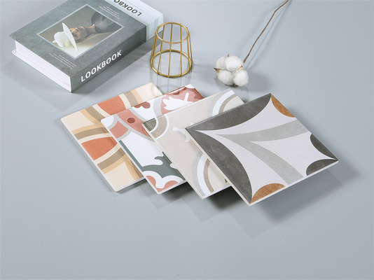 Gạch men thô mộc 20x20cm màu Be & Vàng dùng cho sàn và tường