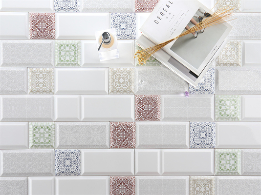 10 × 30cm Mô hình cổ điển, Porcelain nội thất phong cách và gạch tường gốm cho Backsplash và Canteen