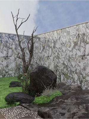 Đá đá ngoài trời kính ngọc lục bảo 600x1200mm bề mặt phẳng