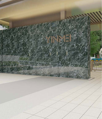 Không trượt đá màu xanh lá cây sang trọng 60x120cm Full Polished kính bên ngoài Curatin Wall Tiles For Garden