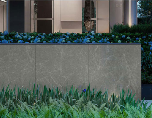 Chống mài mòn Matt nửa đánh bóng kính màu xám tấm tường rèm 600x1200mm Cho trung tâm mua sắm và dự án