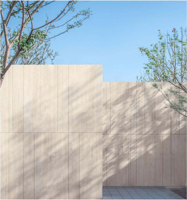 Matte Finish 60x120cm Travertine Stone Beige chống trầy xước bên ngoài Tường rèm Porcelain Tile For Square