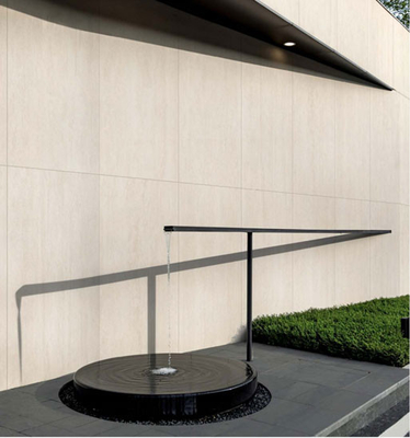 Beige Travertine 600x1200mm Matte Antique Finish External Curtain Wall Porcelain Tile Cho Công viên Và Quảng trường