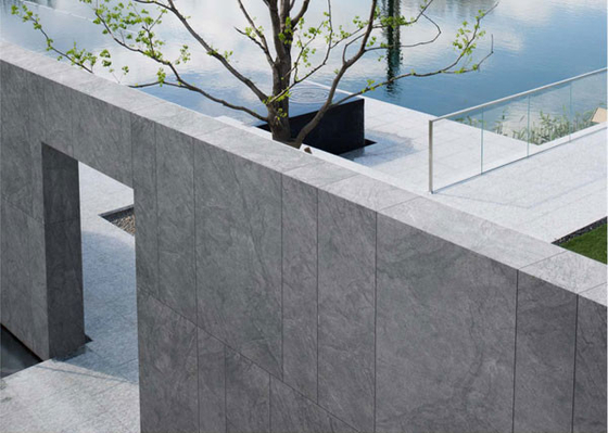 Không mờ bức tường màu xám 1200x600mm Bức tường rèm ngoài dày gạch để cải tạo