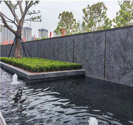Chống mài mòn Matt Mural Xám tối 1200x600mm Mực khắc bên ngoài Curatin Wall Tile For Building