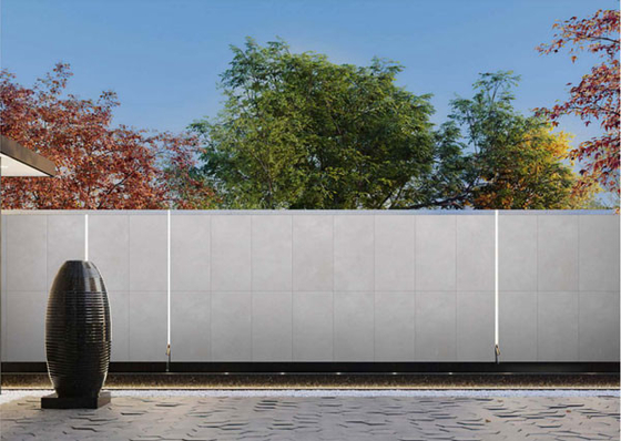 Gạch đá ngoài trời xi măng xám nhạt 600x1200mm mờ