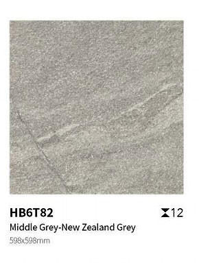 AAA Grade Grey Clay Outdoor Stone Tile 600x600mm Đường vỉa hè không trượt