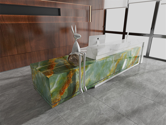 Emerald Green 1420x2700mm Slabs đá mịn mịn cho bàn và bàn bếp
