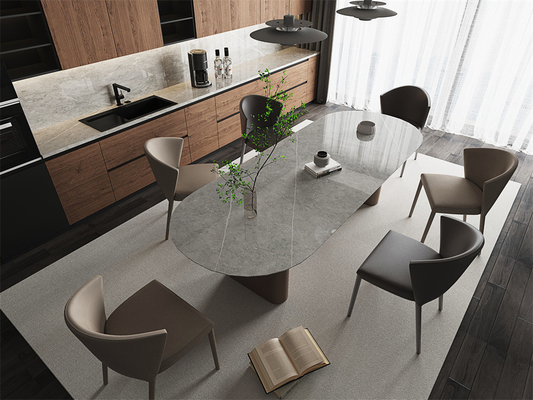 Màu xám 1420x2700mm Slabs đá Sintered cho căn hộ và phòng ngủ
