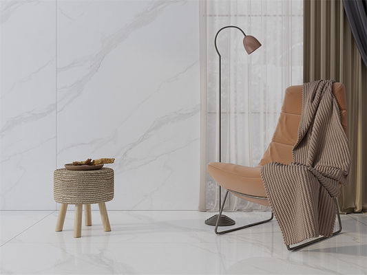 Tấm đá thiêu kết trắng Carrara mờ 1420x2700mm, loại AAA