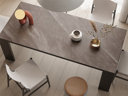 Phòng chống trượt bên trong sàn 1420x2700mm Đá cát màu xám Matt Đá ngọc bùn cho phòng tắm