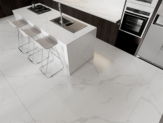 Tấm đá nung kết Carrara trắng mờ 1420x2700mm