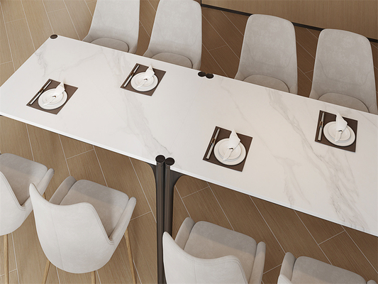 Matt White Sintered Stone Slab Cho Thiết kế 1420x2700mm