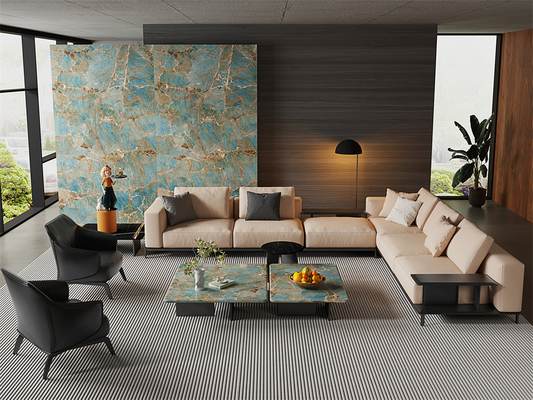 Tấm đá nung kết bóng 1600x3200mm dùng cho tường nội thất