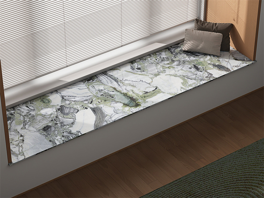 Bên trong tường đá cẩm thạch và chống mòn 160x320cm đồ xăm Sintered Stone slabs cho phòng khách
