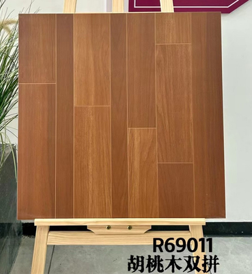 600x600mm chống trượt lớp AAA Retro gạch gốm gỗ cho phòng ăn màu nâu