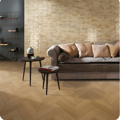 Herringbone nâu 60x120cm Gạch thân thiện với môi trường và bên trong sàn gỗ như gạch sứ cho nhà bếp