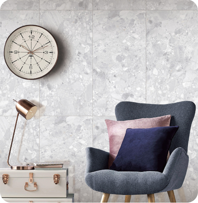 Xanh nhạt 750x1500mm sàn nội thất ISO9001 gạch và chống mòn Terrazzo Baby Face gạch sứ cho phòng tắm và tòa nhà