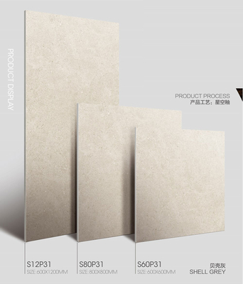 Màu xám 1200x600mm Starry Glaze Porcelain Wall Decoration Tiles Cho phòng tắm