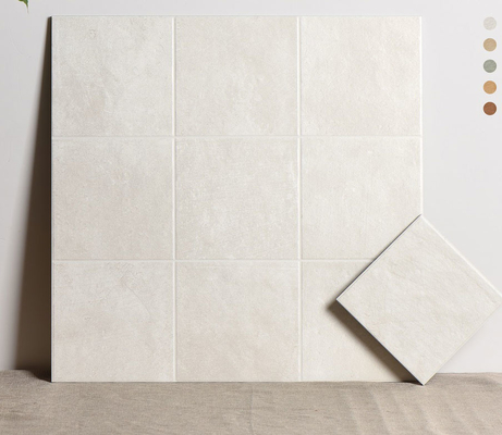 600x600mm sàn Beige và tường kết cấu gạch gốm trong nhà cho phòng tắm và phòng khách