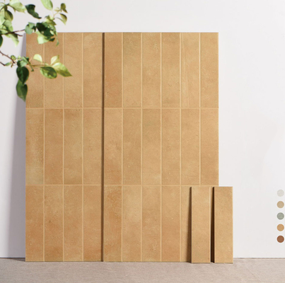 Gạch không trượt trong nhà và gạch tường gốm kết cấu cho phòng khách 400x800mm màu nâu sáng