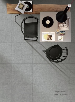 Không trượt bên trong tường 60x60cm Toàn thân Antibacterial Porcelain Tile cho ban công và trung tâm mua sắm