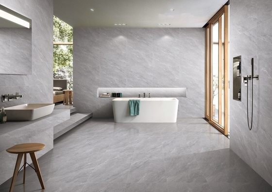 Tường trong nhà chống mòn gạch gạch gạch gốm màu xám 400x800mm Cho trang trí và tắm