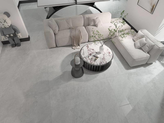 Modern Gray Marble Look Bức tường nội thất gạch sứ thủy tinh được đánh bóng 1200x1200x9mm Để xây dựng lại