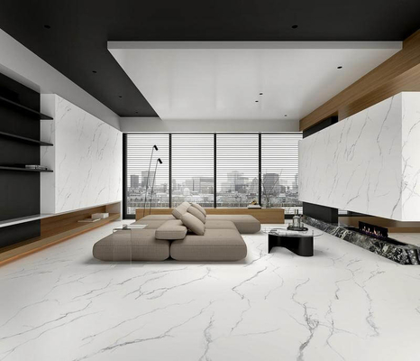 Carrara bên ngoài sàn gạch và không mờ 1200x1200x9mm Baby mặt trắng kính gạch sứ cho trang trí và khách sạn