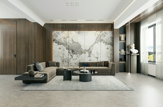 Gạch Porcelain Tráng Men Trắng Bóng 900x1800mm Dùng cho Sàn và Tường