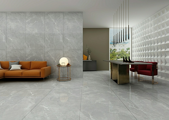 Retro Đẹp 900x1800x9mm Xám đá cẩm thạch Nhìn W.A 0.5% ngoài trời sàn kính mịn gốm gạch cho phòng tắm