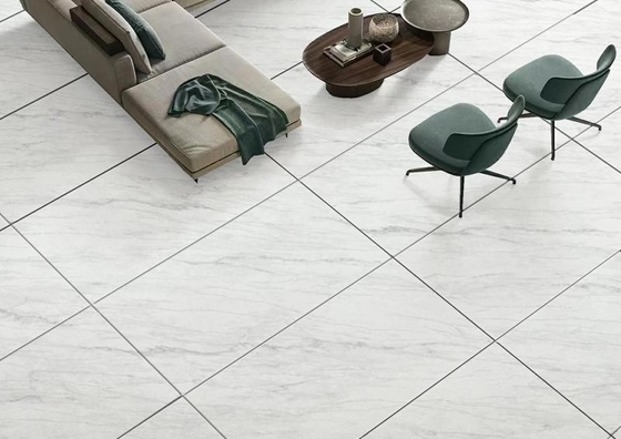 Gạch Porcelain Tráng Men Mài Bóng Màu Xám 900x1800mm Chống Trơn Trượt Sàn Trong Nhà