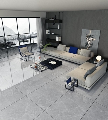 Gạch Porcelain Tráng Men Mài Bóng Màu Xám 900x1800mm Dùng cho Sàn và Tường