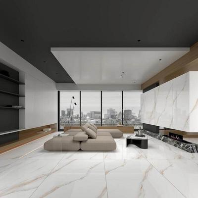 1200x1800x9mm Không trượt bên ngoài tường kính gạch sứ đánh bóng cho nhà và Carrara vàng gạch hiện đại Tái thiết