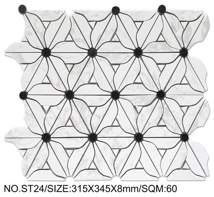 Gạch khảm đá tự nhiên 315x345mm Hoa Thanh Lịch cho Phòng ăn và Cải tạo