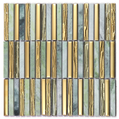 282x294mm Không mờ và thân thiện với môi trường thiên nhiên đá Mosaics cho ban công và phòng khách