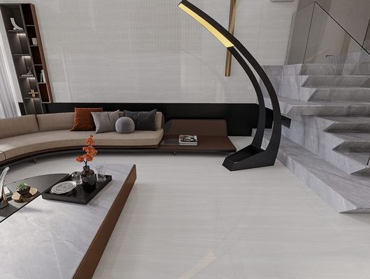 Lớp gạch nền màu beige 1mx1m hạng AAA Bên trong sàn gạch sứ thủy tinh đánh bóng cho phòng ngủ và phòng tắm