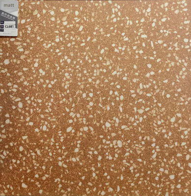 Gạch lát nền Terrazzo màu Nâu Gạch 600x600mm cho Phòng tắm và Ban công