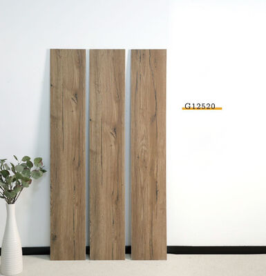Màu nâu tuyệt đẹp 200x1200mm sàn gốm trong nhà cho phòng khách và phòng ngủ