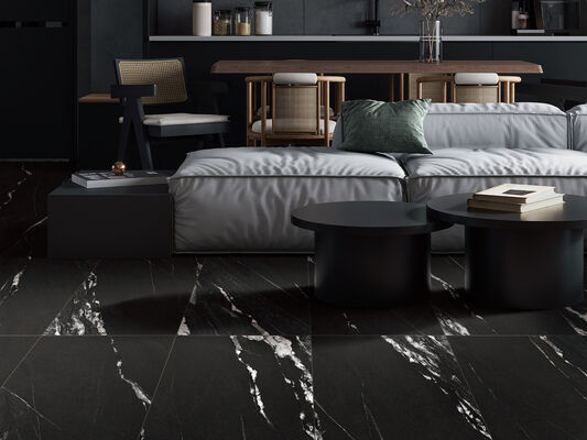 Màu đen AAA và tuyệt vời 600x1200mm Matt với bề mặt khuôn gốm gạch sứ cho phòng ăn và phòng tắm
