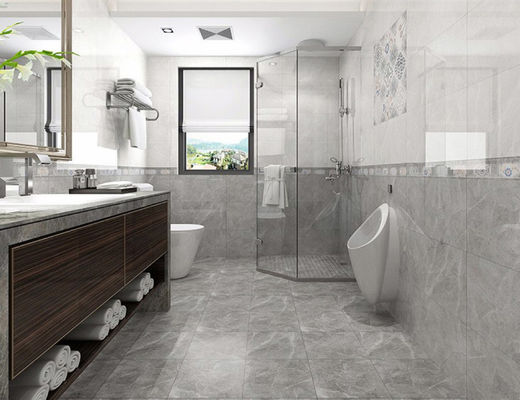 100m2 0,12 W.A Tòa nhà dân cư hiện đại 300x600mm Nội thất tráng men màu xám